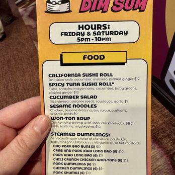 Yum Cha Dim Sum - Menu - Dim Sum Near Me - Arlington, Washington