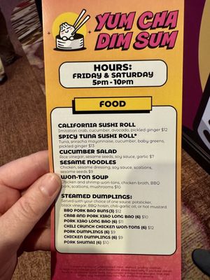 Menu photo 3 Yum Cha Dim Sum Arlington, WA