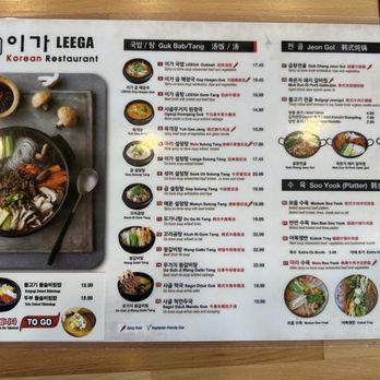 LEE GA - Menu May 2026 - Korean Near Me - Los Angeles, California