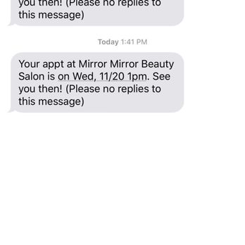 Mirror Mirror Beauty Salon - Another one!!!?? Ugh. - Hair Salons Near Me - Morgan Hill, California
