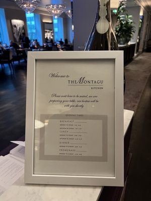 Menu photo 8 The Montagu London, XGL Menu photo 8 The Montagu London, XGL