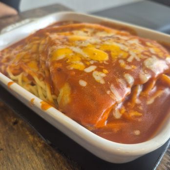 Neighbourhood Cafe - Baked fish spaghetti - Breakfast & Brunch Near Me - Richmond Hill, Ontario Neighbourhood Cafe - Baked fish spaghetti - Breakfast & Brunch Near Me - Richmond Hill, Ontario