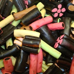 Harlans Chocolates and Gelato - Here's a picture of our Finnish Licorice. We also sell Australian, English, German and plenty of varieties of Dutch Licorice.