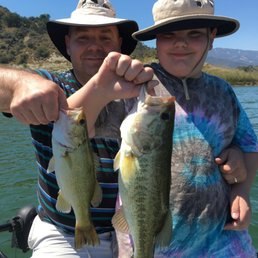 He only caught one, but the fact it was bigger than Dad's kept him satisfied.