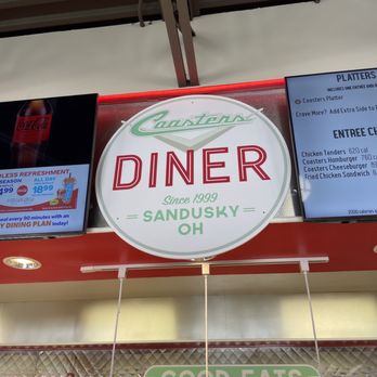 Coasters Drive-inn - a sign for a diner - American Near Me - Sandusky, Ohio Coasters Drive-inn - a sign for a diner - American Near Me - Sandusky, Ohio