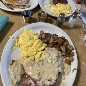 Gravy - Country fried steak, potatoes and eggs - American Near Me - Portland, Oregon Gravy - Country fried steak, potatoes and eggs - American Near Me - Portland, Oregon