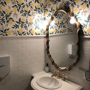 Flower Child - Cutest bathroom I've seen in a while! - Salad Near Me - Houston, Texas Flower Child - Cutest bathroom I've seen in a while! - Salad Near Me - Houston, Texas