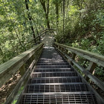 Tallulah Gorge State Park - Stairs to the bridge - Campgrounds Near Me - Tallulah Falls, Georgia Tallulah Gorge State Park - Stairs to the bridge - Campgrounds Near Me - Tallulah Falls, Georgia
