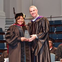 Southeastern College - City of Columbia Councilwoman Tameika Isaac Devine at 2019 commencement ceremony.