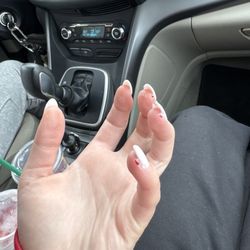 L A Nails - Cuts under the nails. paint everywhere.