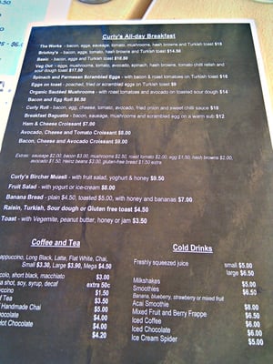 Menu photo 5 Curly's on the Corner Curl Curl, NSW Menu photo 5 Curly's on the Corner Curl Curl, NSW