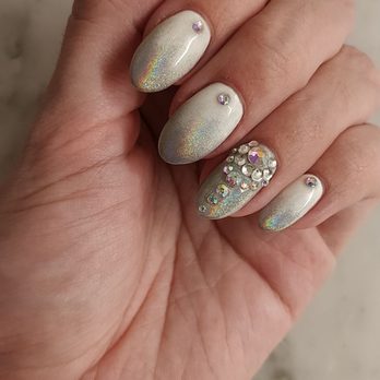 Jeeyune Nails & Spa - Fill-in with chrome ombre and rhinestone accents by the owner, Jeeyune! - Nail Salons Near Me - Montclair, New Jersey Jeeyune Nails & Spa - Fill-in with chrome ombre and rhinestone accents by the owner, Jeeyune! - Nail Salons Near Me - Montclair, New Jersey