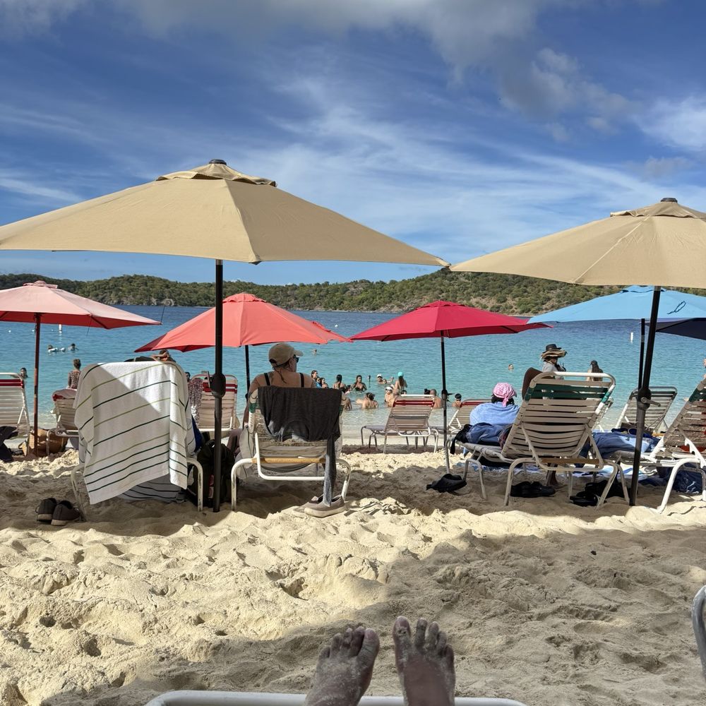 Coki Beach - Busy but the water was so clear! - Beaches Near Me - St Thomas, Virgin Islands