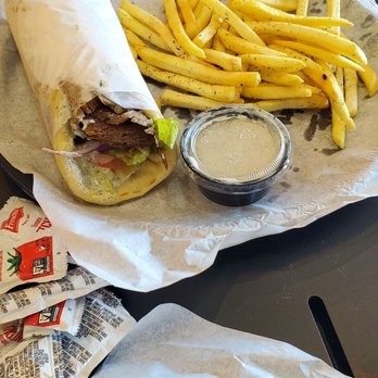 Sheesh Kitchen - Gyro Wrap with Fries - Mediterranean Near Me - McKinney, Texas Sheesh Kitchen - Gyro Wrap with Fries - Mediterranean Near Me - McKinney, Texas