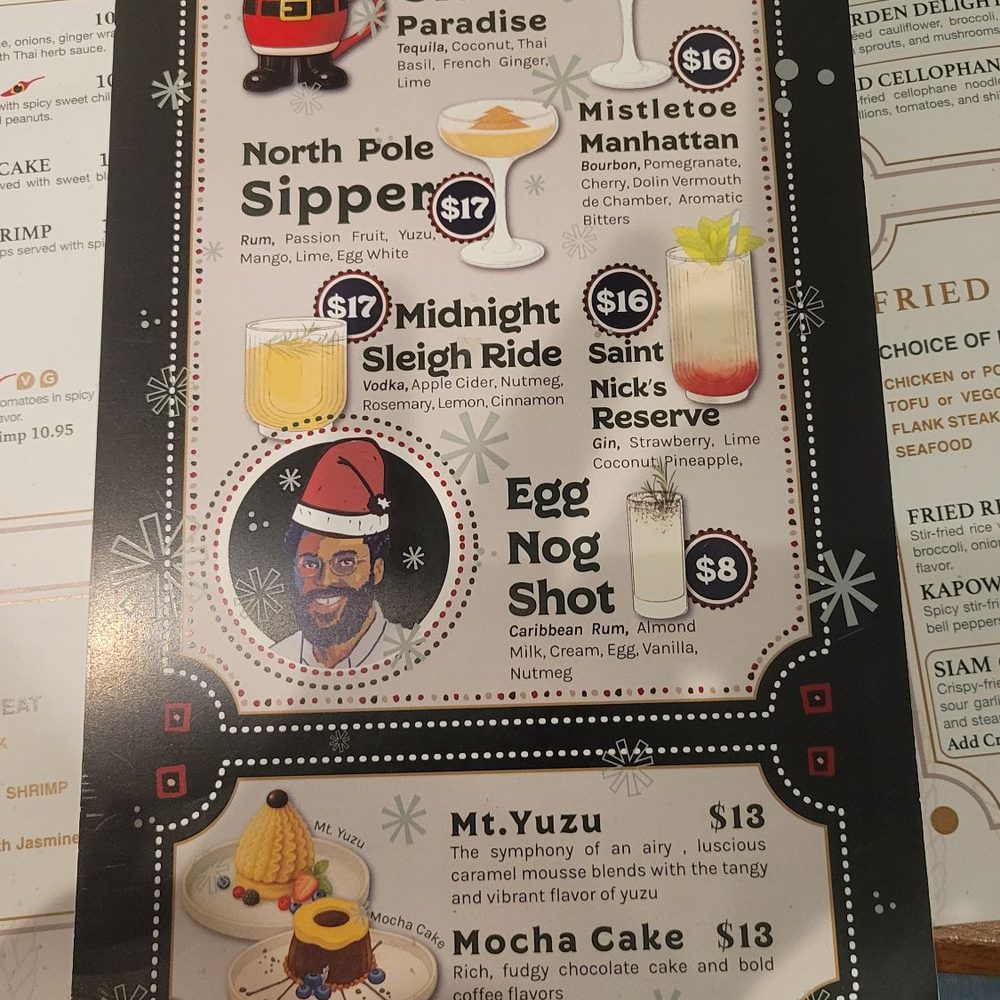 Dok Khao Thai Eatery - Winter Cocktail menu - Thai Near Me - Columbia, Maryland
