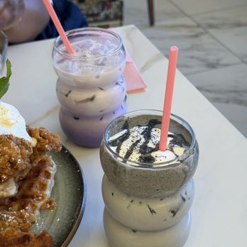 GIWA - black sesame and ube lattes - Breakfast & Brunch Near Me - Santa Clara, California