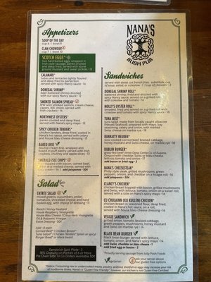 Menu photo 6 Nana's Irish Pub Newport, OR Menu photo 6 Nana's Irish Pub Newport, OR