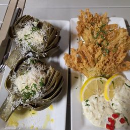 The steamed artichoke and tempura enoki mushrooms did not disappoint. Hubby practically ate the whole artichoke by himself. The steamed artichoke and tempura enoki mushrooms did not disappoint. Hubby practically ate the whole artichoke by himself.