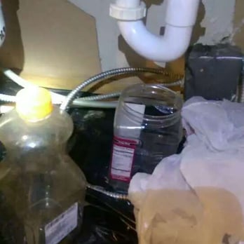 Master House Inspector - The drain line under kitchen sink only needs one P trap. More than one turn in short distances easily creates clogs. - Home Inspectors Near Me