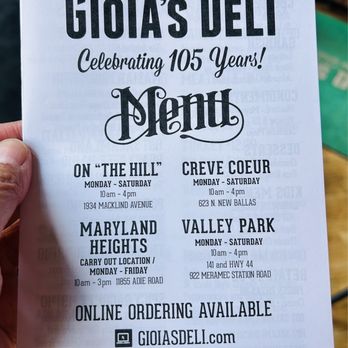 Gioias Deli-Valley Park - Gioia's locations - Delis Near Me - Valley Park, Missouri