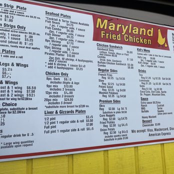 Maryland Fried Chicken Express - Drive-thru menu - Fast Food Near Me - Summerville, Georgia Maryland Fried Chicken Express - Drive-thru menu - Fast Food Near Me - Summerville, Georgia