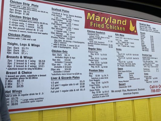 Menu photo 2 Maryland Fried Chicken Express Summerville, GA Menu photo 2 Maryland Fried Chicken Express Summerville, GA