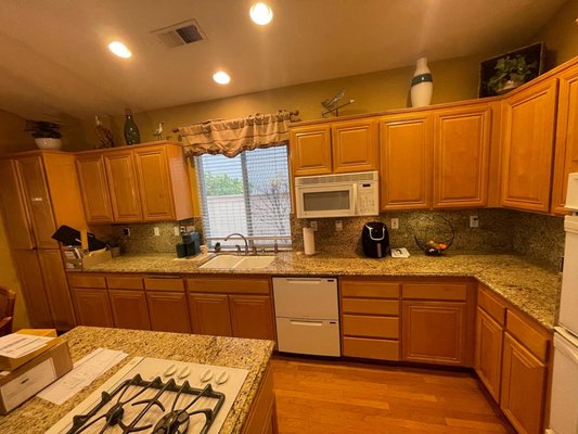 Cabinet Painting - Give us a call today to help you out! 209-816-3387