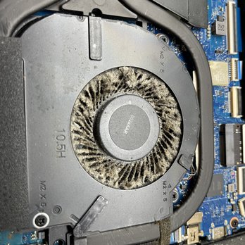 Supertech Computers - Dirty CPU fan makes the Laptop to overheat - IT Services & Computer Repair Near Me - Las Vegas, Nevada
