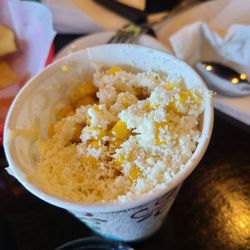 Good Hand Tacos and Pupusas - $5 corn in a cup with extra detailed luxurious presentation