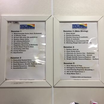 ScubaToys - The list of skills we all had to pass during each pool session! - Dive Shops Near Me - Carrollton, Texas