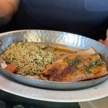 The Dead Fish - Sea bass with couscous - Seafood Near Me - Crockett, California The Dead Fish - Sea bass with couscous - Seafood Near Me - Crockett, California
