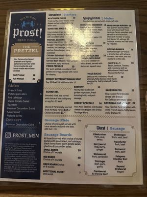 Menu photo 5 Prost Madison, WI