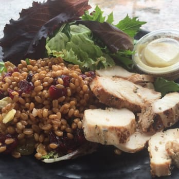 Oak Park Market + Eatery - You Pick Three Salad Combo - Wheat Berry, Grilled Chicken Breast, Mix Greens ($5.50) - Delis Near Me - Santa Barbara, California