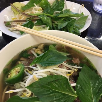 Pho Dien - 2 Large #10's with fresh veggies and limes - Vietnamese Near Me - Houston, Texas Pho Dien - 2 Large #10's with fresh veggies and limes - Vietnamese Near Me - Houston, Texas