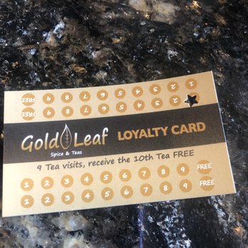 Gold Leaf Spice & Teas - Loyalty card! - Tea Rooms Near Me - Salinas, California