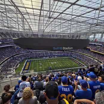 SoFi Stadium - Rams Home Game from Section 538 - Stadiums & Arenas Near Me - Inglewood, California SoFi Stadium - Rams Home Game from Section 538 - Stadiums & Arenas Near Me - Inglewood, California