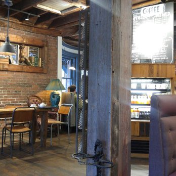 Caffè Nero - Eclectic seating and wooden tables - Cafes Near Me - Wellesley, Massachusetts