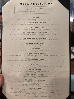 Menu photo 1 Mesa Provisions Albuquerque, NM