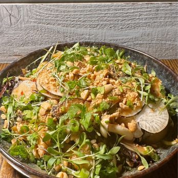 Lineage - Lion's Mane Mushroom Liangban Salad - Asian Fusion Near Me - Wailea, Hawaii Lineage - Lion's Mane Mushroom Liangban Salad - Asian Fusion Near Me - Wailea, Hawaii