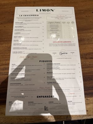 Menu photo 2 Limón San Francisco, CA