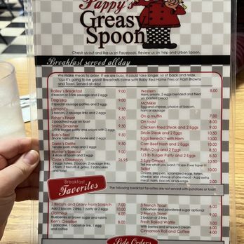 Pappy's Greasy Spoon - Breakfast menu - American Near Me - Canby, Oregon