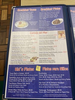 Menu photo 2 Costa Del Sol Restaurant Austin, TX