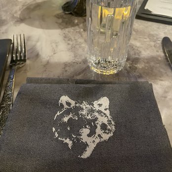 Wolf by Vanderpump at Caesars Republic Lake Tahoe - Cool wolf themed napkin - American Near Me - Stateline, Nevada