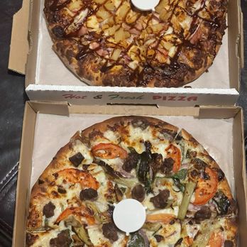 Pizza My Way - 'BBQ Hawaiian Chicken Pizza', And the 'My Sausage Spinach Roasted Garlic Pizza' - Pizza Near Me - Pleasant Hill, California