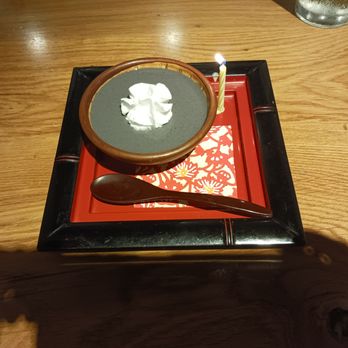 Osawa Shabu Shabu & Sushi - Black sesame panna cotta (a must-get) - Japanese Near Me - Pasadena, California