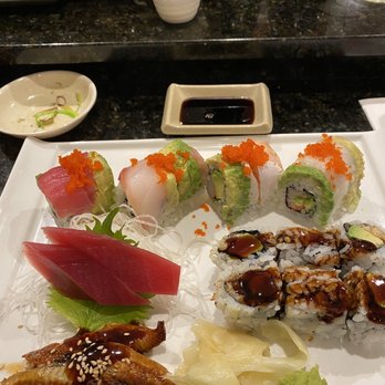 Wasabi - Tuna and Unagi sashimi, rainbow rolls and eel avocado roll. Just perfect combination and delicious food. - Japanese Near Me - Asheville, North Carolina Wasabi - Tuna and Unagi sashimi, rainbow rolls and eel avocado roll. Just perfect combination and delicious food. - Japanese Near Me - Asheville, North Carolina