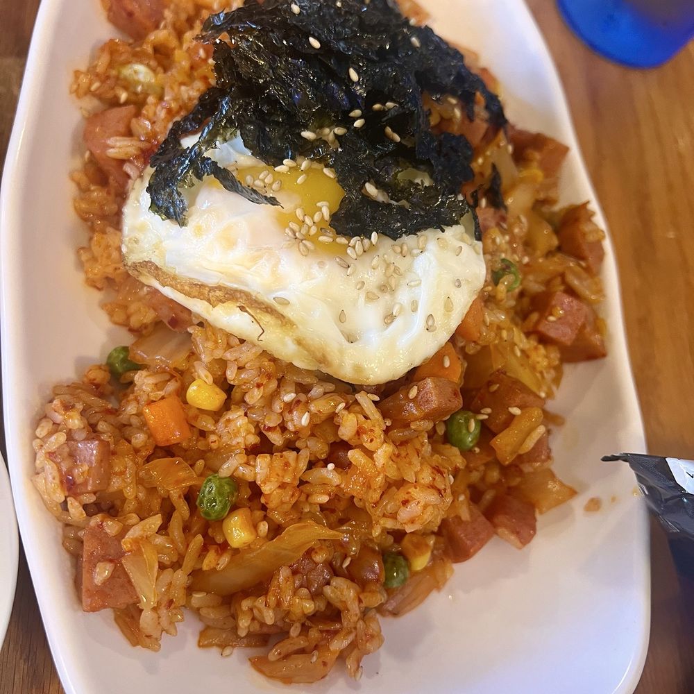 Kimchi fried rice with spam Kimchi fried rice with spam