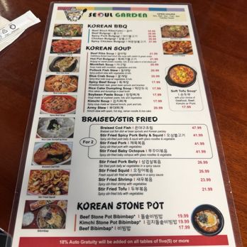 Seoul Restaurant - Menu - Korean Near Me - Olympia, Washington