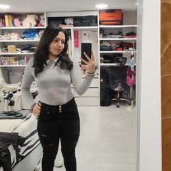 Shape Up - My sister wearing one of my jeans