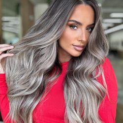CK Studio Salon - Stunning hair transformation--silver waves that steal the spotlight! Book your glow-up with our top stylists at CK studio